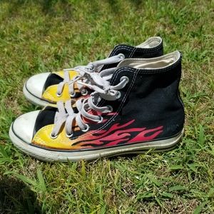 Flame high top chuck taylor converse